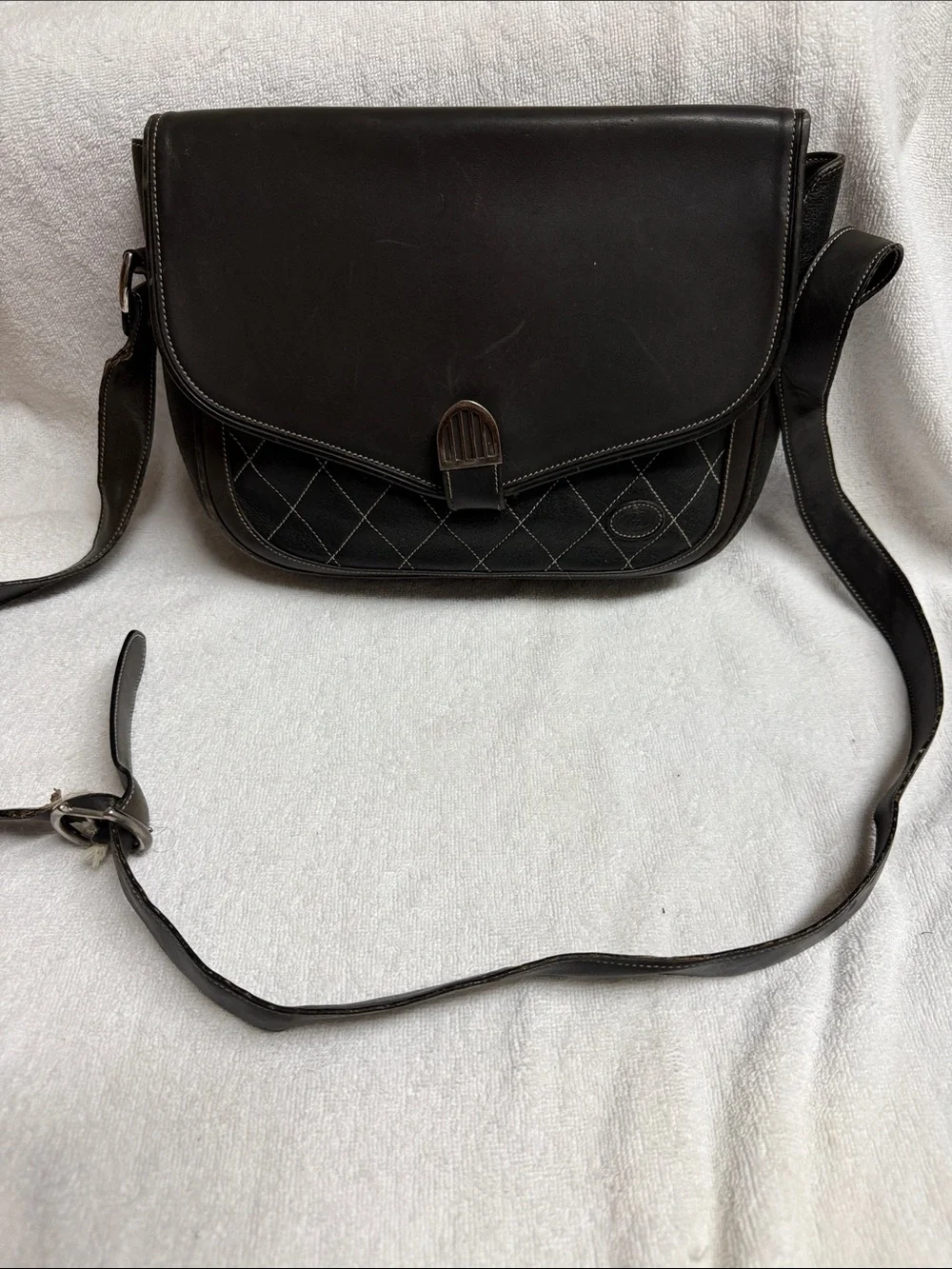 Gucci Black Quilted Leather Messenger Bag